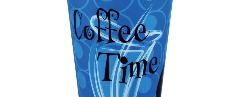 Cold Beverage Cups – Coffee Time (Indigo / Blue)
