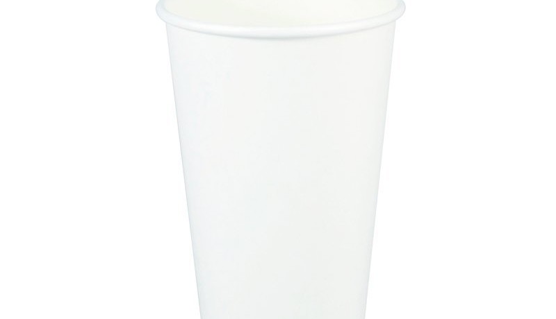 16oz White Plain Paper Hot Cup