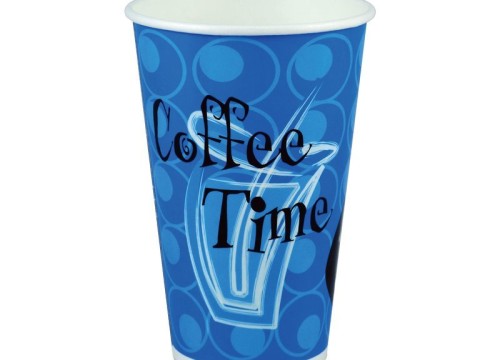 Cold Beverage Cups - Coffee Time (Indigo - Blue)